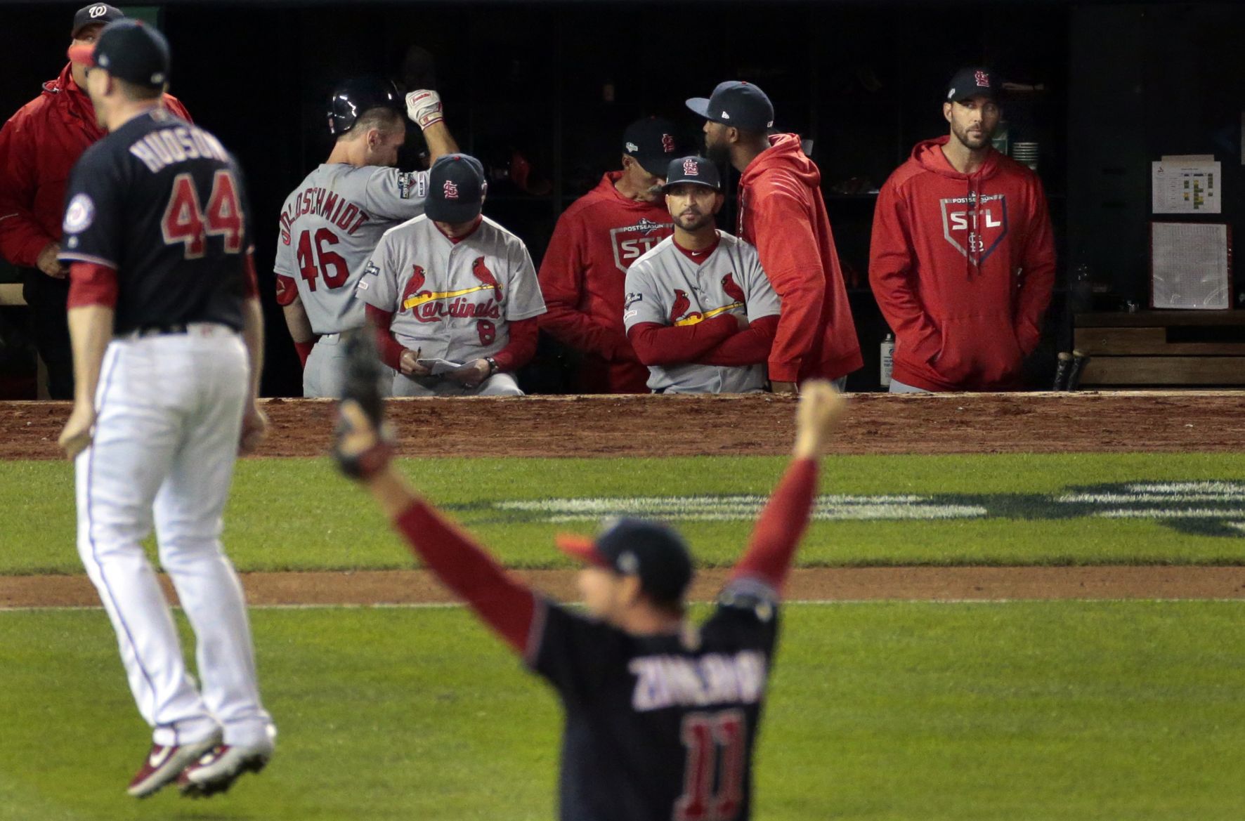Cardinals on the brink of elimination from the National League Championship Series in Washington